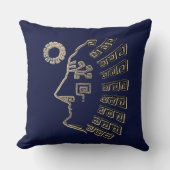 マチモダンュスタイリッシュピチオンネイビーブルー クッション (正面)