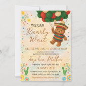 マチャチョ・メキシコの赤ちゃんシャワーを待つことができる 招待状 (正面)