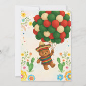 マチャチョ・メキシコの赤ちゃんシャワーを待つことができる 招待状 (裏面)