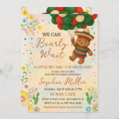 マチャチョ・メキシコの赤ちゃんシャワーを待つことができる 招待状 (正面/裏面)