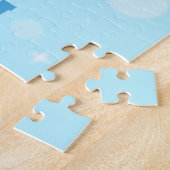 マチュピチクスコペルーアートオンライトブルー ジグソーパズル (側面)