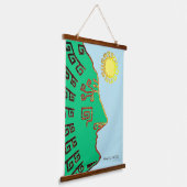 マチュピチクスコペルーポスターのスケッチ 吊り下げ型タペストリー (傾斜あり)