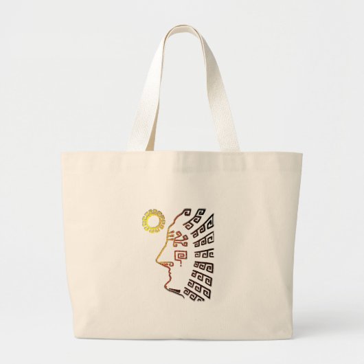 マチュピチクスコペルー ラージトートバッグ (正面)