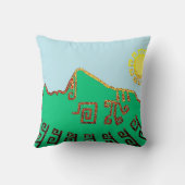 マチュピチスタイリッシュュスケッチ クッション (裏面)