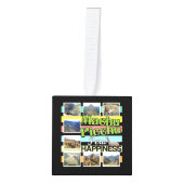 マチュピチペルーの幸せ キューブオーナメント (正面)