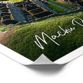 マチュピチペルーは美しい観光客の場所 ポスター (角)