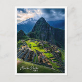 マチュピチペルーは美しい観光客の場所 ポストカード (正面)