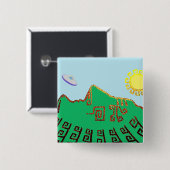 マチュピチペルースケッチ 缶バッジ (正面&裏面)