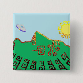 マチュピチペルースケッチ 缶バッジ