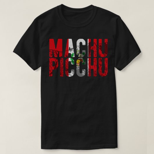 マチュピチペルー国旗のインカギフト Tシャツ (デザイン正面)