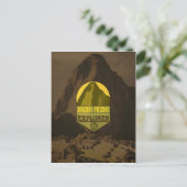 マチュピチペルー探検家の旅行はがき ポストカード (スタンド正面)