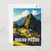 マチュピチペルー旅行お土産 ポストカード (正面/裏面)