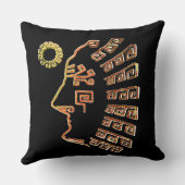 マチュピチモダンュスケッチオンブラック クッション (裏面)