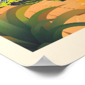 マチュピチュエレガントペールヴィンテージトラベル ポスター (角)