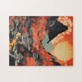 マチュピチュトラベルアートヴィンテージジグソーパズル ジグソーパズル (横)