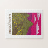 マチュピチュペルートラベルアートレトロ ジグソーパズル (横)