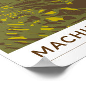 マチュピチュペルートラベルアートレトロ ポスター (角)