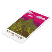 マチュピチュペルートラベルアートレトロ マグネット (左側)