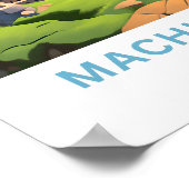 マチュピチュペルートラベルプリント ポスター (角)