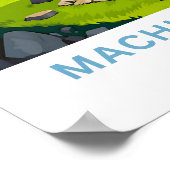 マチュピチュペルートラベルプリント ポスター (角)