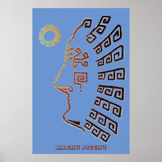 マチュピチュモダンスケッチ ポスター (正面)