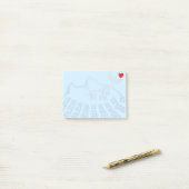 マチュピチュ山のシルエット ポストイット (デスク上)