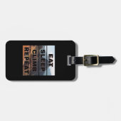 マチュピチュ食べペルー – スリープクライムリピート ラゲッジタグ (正面横)