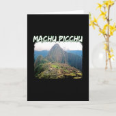 マチュピチュ – ペルーハヤナピチュ山 カード (黄色い花)