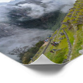 マチュピチュ，ペルー，テラス ポスター (角)