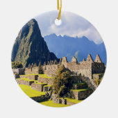 マチュピチュ – ペルー – ビュー セラミックオーナメント (正面)