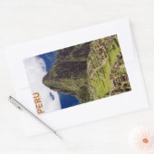 マチュピチュ，ペルー 長方形シール (封筒)