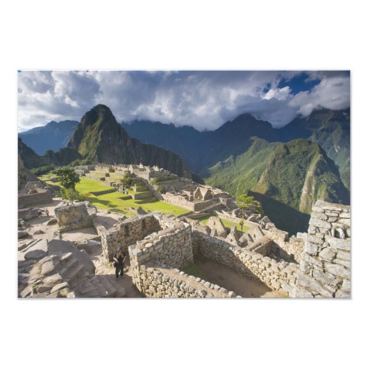 マチュピチュ、古代遺跡、UNESCO世界遺産3 フォトプリント            (正面)