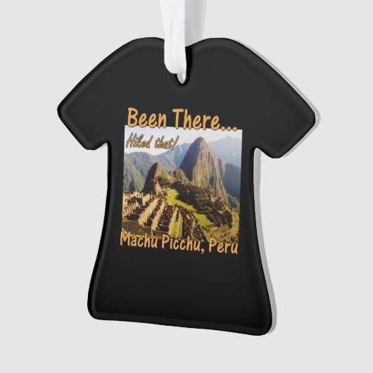マチュピチュIncaトレイル引用文 – ペルー – ハイキング オーナメント (正面)