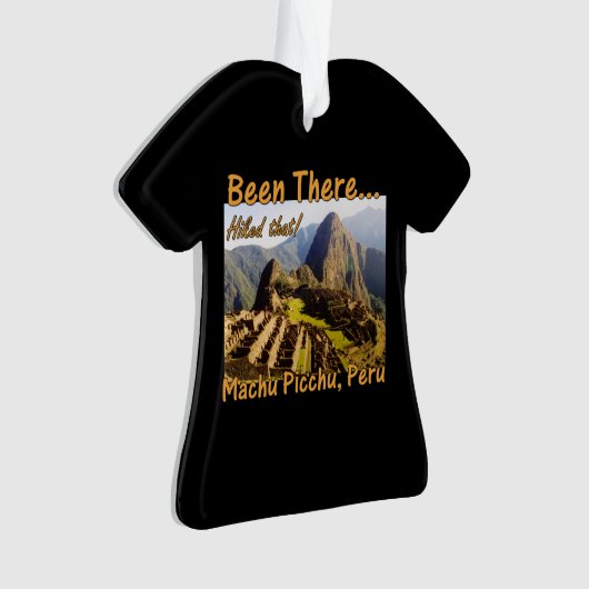 マチュピチュIncaトレイル引用文 – ペルー – ハイキング オーナメント (正面)