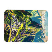 マチュピチュPeru South Americaトラベルアートヴィンテージ マグネット (横)