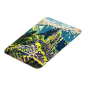 マチュピチュPeru South Americaトラベルアートヴィンテージ マグネット (左側)