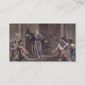 マチューのモル(1584-1656年)は人々によって長々と説教しました、 名刺 (裏面)