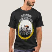 マチューヴァンデルポエルマウンテンバイクもしくは自転車に乗る人ムツブリフェクラシ Tシャツ (正面)