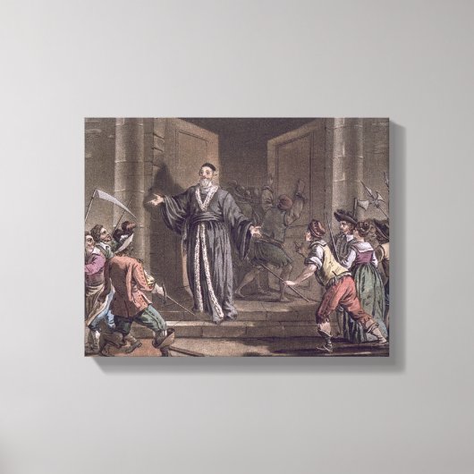 マチュー・モル（1584年～1656年）は人々の苦悩を語った。 キャンバスプリント (正面)