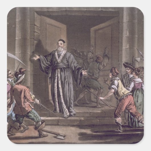 マチュー・モル（1584年～1656年）は人々の苦悩を語った。 スクエアシール (正面)