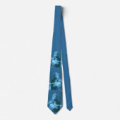 マチョマチョマンプリント – 青 ネクタイ (正面)
