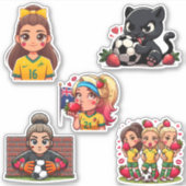 マチルダスストロベリーキス シール (正面)