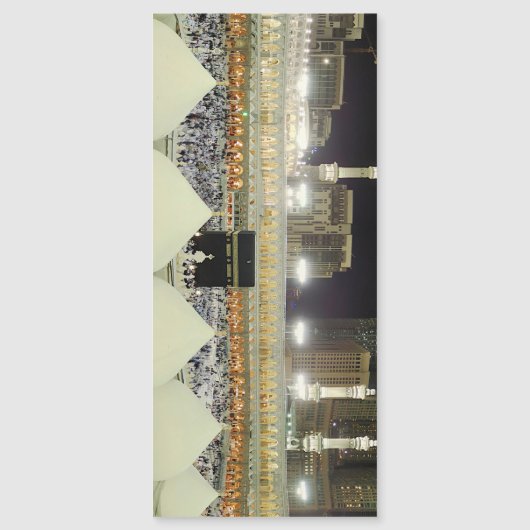 マッカのカアバにあるハッジ巡礼者の屋上の景色 (正面)