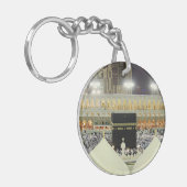 マッカのカアバにあるハッジ巡礼者の屋上の景色 キーホルダー (正面左)