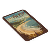 マッカイオーストラリアイラストレーショントラベルアートヴィンテージ マグネット (右側)