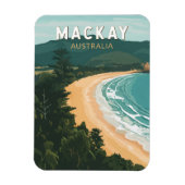 マッカイオーストラリア旅行アートヴィンテージ マグネット (縦)