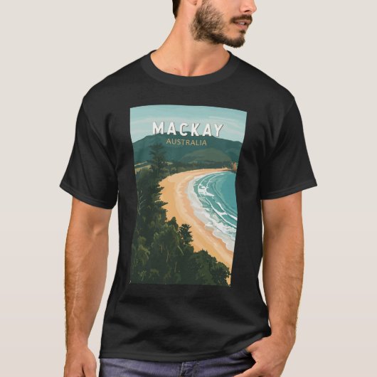 マッカイオーストラリア旅行アートヴィンテージ Tシャツ (正面)