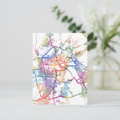 マッカサウジアラビアの都市の地図 ポストカード (スタンド正面)