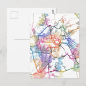 マッカサウジアラビアの都市の地図 ポストカード (正面/裏面)