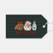 マッカルムクランモダンタータンチェッククリスマス ギフトタグ (正面(横))